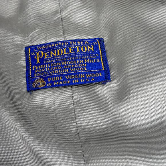 Vintage Pendleton Men’s Houndstooth Virgin Wool Button Vest Size 42 - Picture 9 of 10